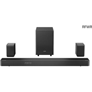 RFWR® 5.1.2 Kanaals Dolby Atmos Soundbar met Draadloze Subwoofer en Achterluidsprekers