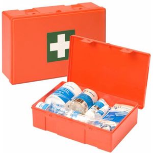 Verbandkoffer - Verbandtrommel - Verbanddoos - Voor gezin/auto/kantoor met houder