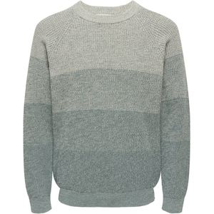 Only & Sons Trui Onsbirk Rlx Ls Raglan Knit Camp 22035794 Moonstruck/goblin Blue Mannen Maat - L