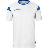 Uhlsport Squad 27 Shirt Korte Mouw Heren - Wit / Royal | Maat: S