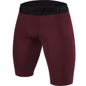 Korte Compressiebroek voor Heren en Jongens - Cabernet, 128 (6-8 jaar)