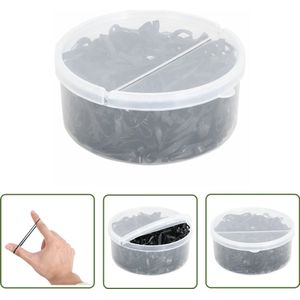 vidaXL Siliconen Elastiekjes - Paard Elastiekjes - Haarelastiekjes paard 500 st silicone zwart - Mane Elastics - Horse Hair Ties - Paardhaarbanden
