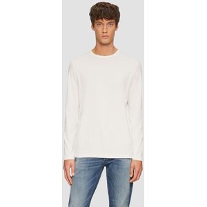 s.Oliver - Shirt - Wit - Lange Mouw - Normale Pasvorm