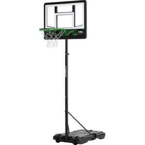 Salta Dribble – Basketbalpaal voor kinderen – Verstelbare hoogte 160 - 210 cm – Verrijdbaar basketbalstandaard met basketbalring – Zwart
