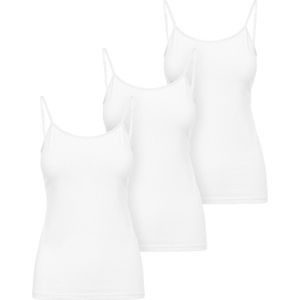 Ladeheid 3 pack Dameshemd Singlet-Onderhemd – Wit – XXL - LA-LA40-263-US