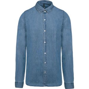 Kariban Herenoverhemd Denim K512 - Chambray Blue - XL