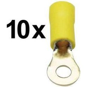 Sinuslive RKS-4,0 P10 Ring terminal Cross section (max.)=4 mm² Partially insulated Yellow 10 pc(s)