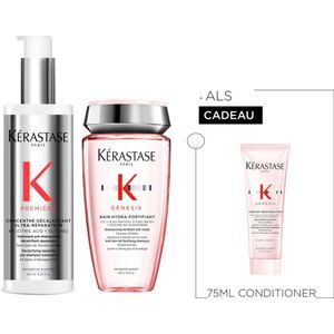 Kérastase Première-Genesis Duo + Cadeau - Première Concentré Pre-Shampoo 250ml & Genesis Shampoo 250ml + Genesis Conditioner 75ml Cadeau - Voor Beschadigd Haar & Anti-haaruitval