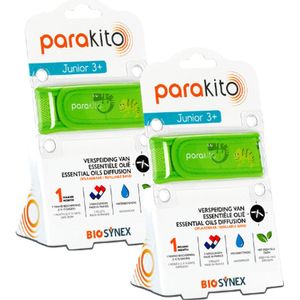 Para'kito Kids - Anti-muggen armband - Kameleon 2 stuks - Hervulbaar - Anti insect - Navulbare Anti Muggen Armband - Anti muggen voor kinderen