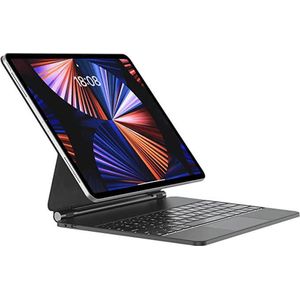 Toetsenbord Hoes Apple iPad Pro 11 (2022/2021/2020/2018) - Bluetooth Magnetisch Keyboard Case - met Touchpad Muis en Verlichting - QWERTY - Zwart