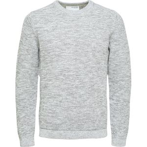 SELECTED HOMME SLHVINCE LS KNIT BUBBLE CREW NECK NOOS Heren Trui - Maat M