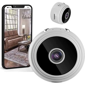 Spy Camera - Bewakingscamera - Spycam Mini Draadloze Camera 1080P Full HD met Audio en Video Verborgen Secret Babyfoon Home Security Surveillance Cam met Nachtzicht Bewegingsdetectie