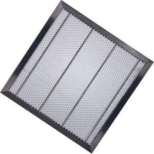 Werktafel van aluminium honeycomb - bijenkorf CNC-bewerkt - lasersnijbed platform - desktopbescherming - graveermachines (400 x 400 x 22 mm) .