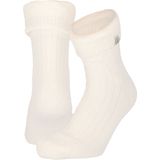 Apollo - Huissokken Dames - Ultra Soft - Off White - One Size - Fluffy sokken - Slofsokken