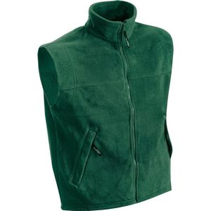 James and Nicholson Unisex Vlies Vest (Donkergroen)