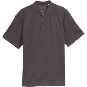 Shirt - Mao - Effen - Jersey - Kwartmouw - Normale Pasvorm