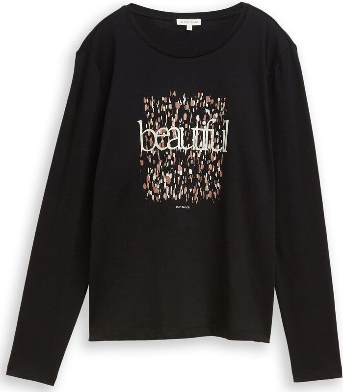 Tom Tailor Shirt met lange mouwen en print