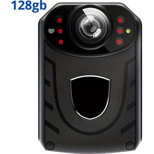 Bovista Spy Cam - Bodycam - Politie - Chest Camera - Spy Camera - Verborgen Camera - Spionage Camera - Action Camera - HD + 128GB