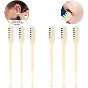 6 Stuks- Neushaartrimmer-neustrimmer mannen-neushaartrimmers-neustrimmer vrouwen- neushaartrimmer heren- neushaartrimmer vrouwen- Neushaarmes- Neustrimmer-2 in 1 Neushaartrimmer-Roterende Neushaar Knipper-Neustrimmer en Oorreiniger 2 in 1