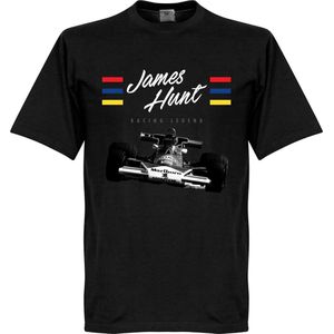 James Hunt T-Shirt - Zwart  - XXXXL