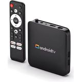 Android TV Box - 4K HDR Streaming Box - Android 14 - Inclusief Afstandsbediening & HDMI-kabel