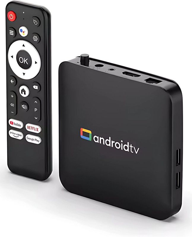 Android TV Box - 4K HDR Streaming Box - Android 14 - Inclusief Afstandsbediening & HDMI-kabel