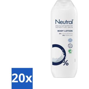20 x Neutral - Bodylotion - Gevoelige Huid - 0% Kleurstof & Parfum - 250 ml - Droge Huid - Hydraterend - Verzorging
