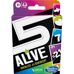 Hasbro Gaming 5 Alive Kaartspel - Leuk gezinsspel voor 2-6 spelers vanaf 8 jaar