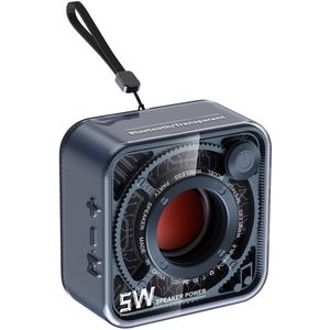 JeiibrZui Mini Bluetooth Luidspreker - Draagbare Mini-Speaker - 5 W Audiodriver 4 Uur Batterijduur - 1 stuks - Voor Buiten En Thuis Gebruik Blauw