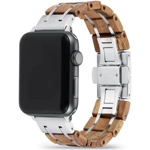 Apple Watch Band - Koa Hout en Staal 38-41 mm