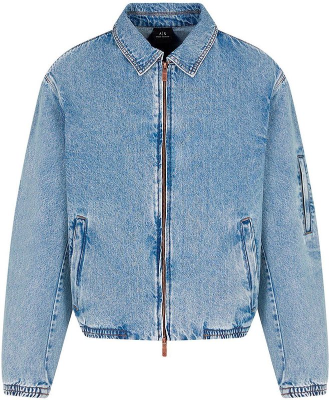 Denim Jack - Blauw - Katoenmix - Oversized Model - Metalen Ritssluiting
