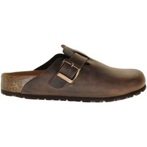 Instapmuil Donkerbruin Leder Van Bionatura maat 36