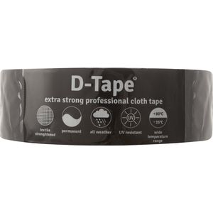 textiel kleefband 50mm zwart