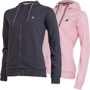 2-Pack Donnay vest met capuchon - Dames - Sportvest Anna - Navy & Pink (920) - Maat M