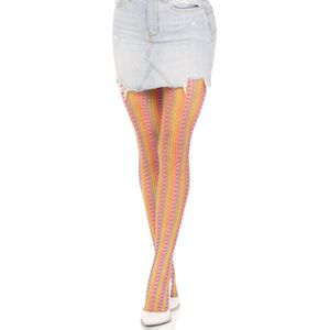 Leg Avenue - Rainbow Crochet Net panty - Regenboog
