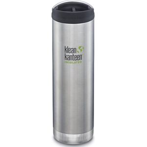 Klean Kanteen TKWide 592 ml - Brushed Stainless - RVS Thermosfles met Cafécap