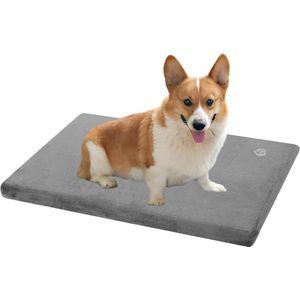Hondenkussen Tweezijdig Koel en Warm - Middelgrote Hondenmat 74x46x7,6 cm - Comfortabel Schuim en Wasbare Dekking
