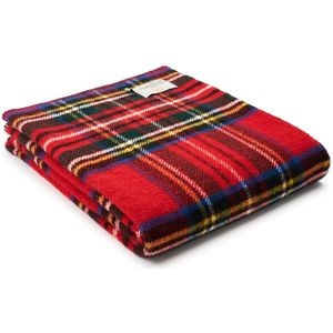 Plaid zonder franje Tartan Royal Stewart - 150x200 - Nieuw Wol - Tweedmill UK