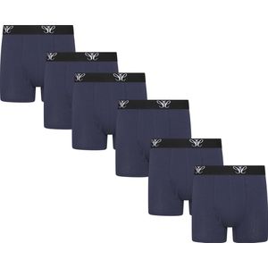 Cappuccino Italia - Heren Onderbroeken 6-Pack Boxers - Blauw - Maat XXL