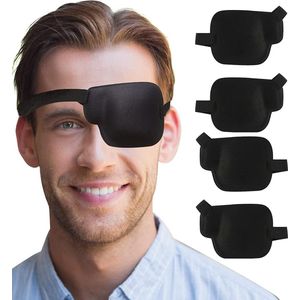 3D-Ooglapjes - Zwart - Luxe 3D Oogmasker - Voor Volwassenen - Verstelbare Ooglapjes Voor Rechteroog