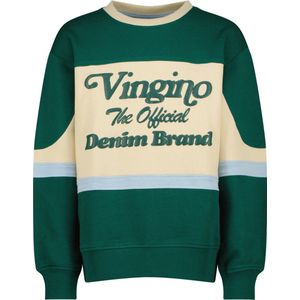 Vingino Sweater Noan Jongens Trui - Bottle Green - Maat 140