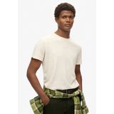 Superdry Slub T-shirt Met Korte Mouwen Beige Man