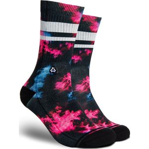 FLINCK Sportsokken - Dark Matter Pink - Maat 45-48 - Unisex - Heren Sokken - Dames Sokken - Naadloze sokken - Crossfit Sokken - Hardloop Sokken - Fitness Sokken - Fietssokken
