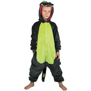 PARTYPRO - Groene dinosaurus outfit voor kinderen - 128 (7-9 jaar)