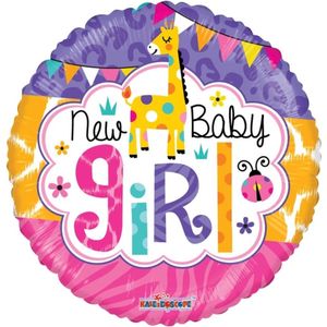 Folie ballon New Baby Girl 46 cm - .