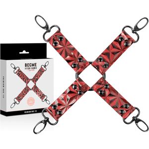 BEGME - RED EDITION | Hog Tie Vegan Leather | BDSM Accessories | Fetish Accessories | Extreme BDSM | Bondage