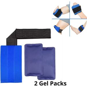 Warm koud kompres - Herbruikbare gel packs - Warmte- en koudetherapie - Pijnverlichting - Blessure behandeling - Coldpack met band - Hot & Coldpack