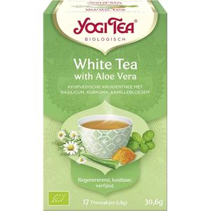 Yogi Tea White Tea Aloe Vera - tray: 6 stuks