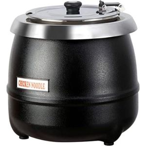 Soeppan 10 Liter - Soep Pan - Soeppannen - 400 W - Zwart