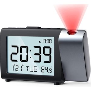 Solacis Wekkerradio Met Projectie - Wekkerradio - Digitale wekker - Wekkerradio kinderen - Wekker met projectie op plafond - Must have!